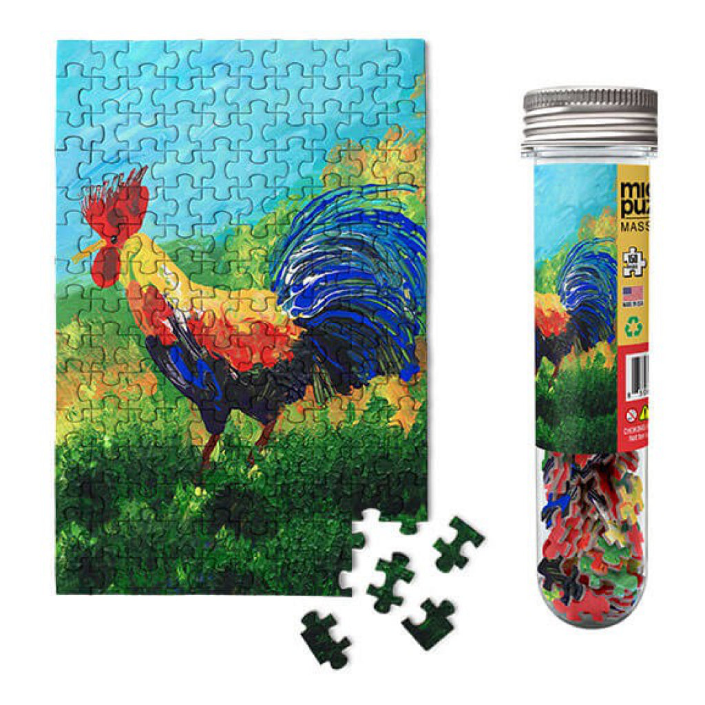 Rooster Mini Jigsaw Puzzle packaging.
