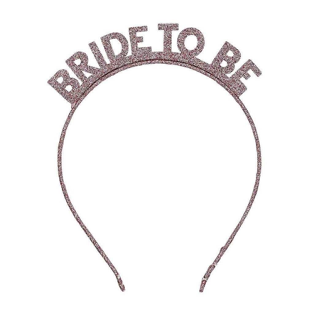 Rose Gold 'Bride To Be' Glitter Headband.