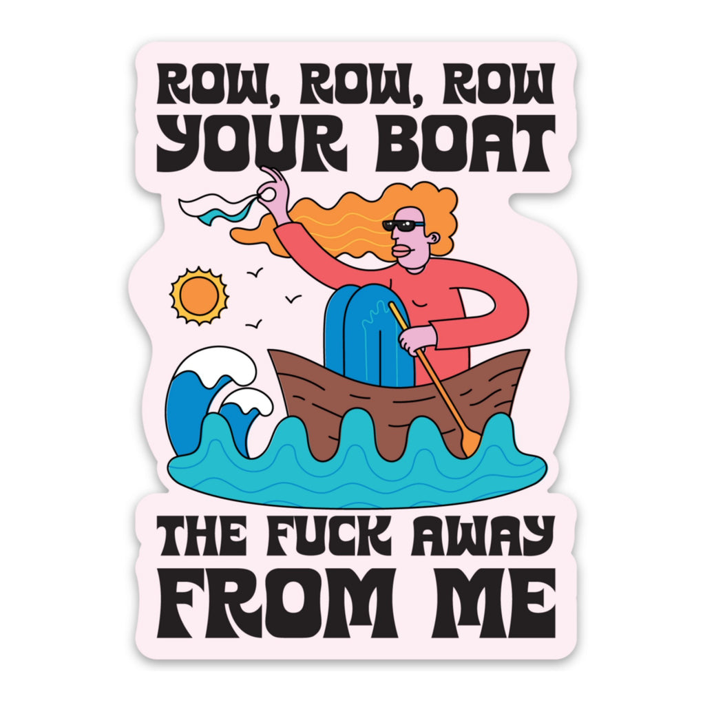 Row Row Row Your Boat Sticker.