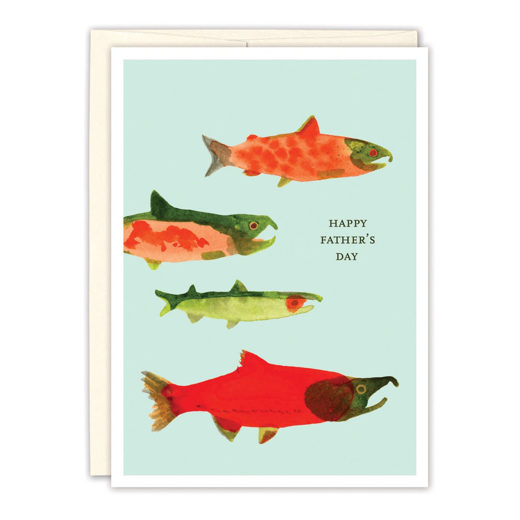 Salmon Father's Day Card.