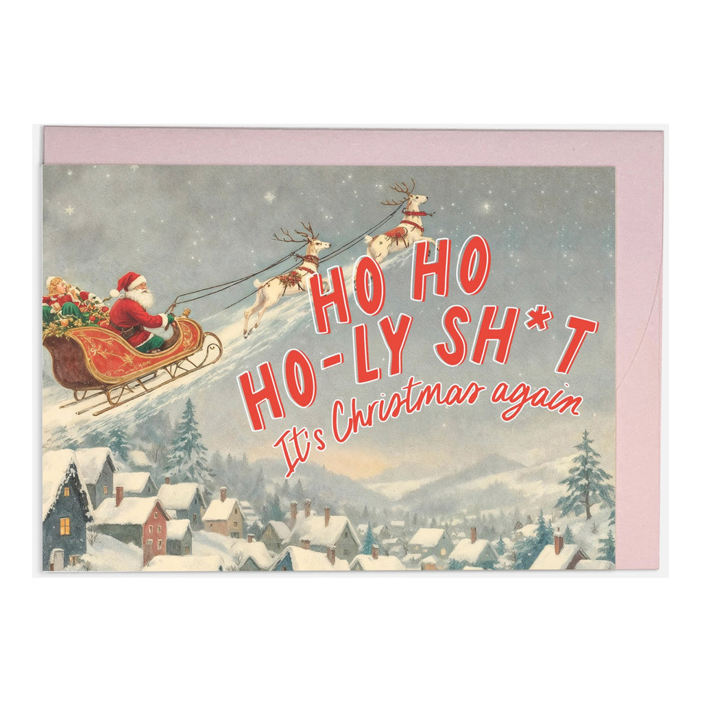 Santa It's Christmas Again Card.