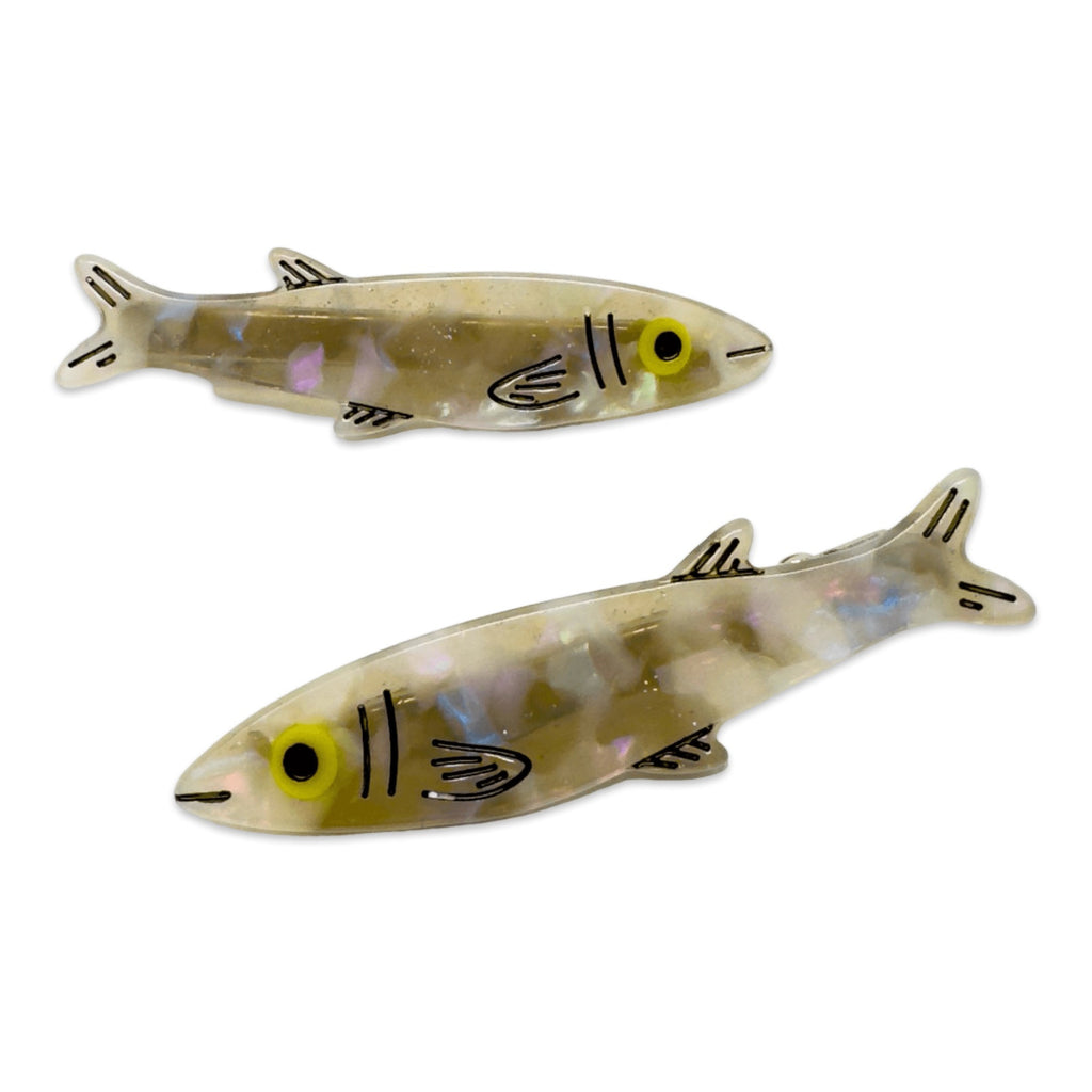 Sardine Alligator Hair Clip Set.
