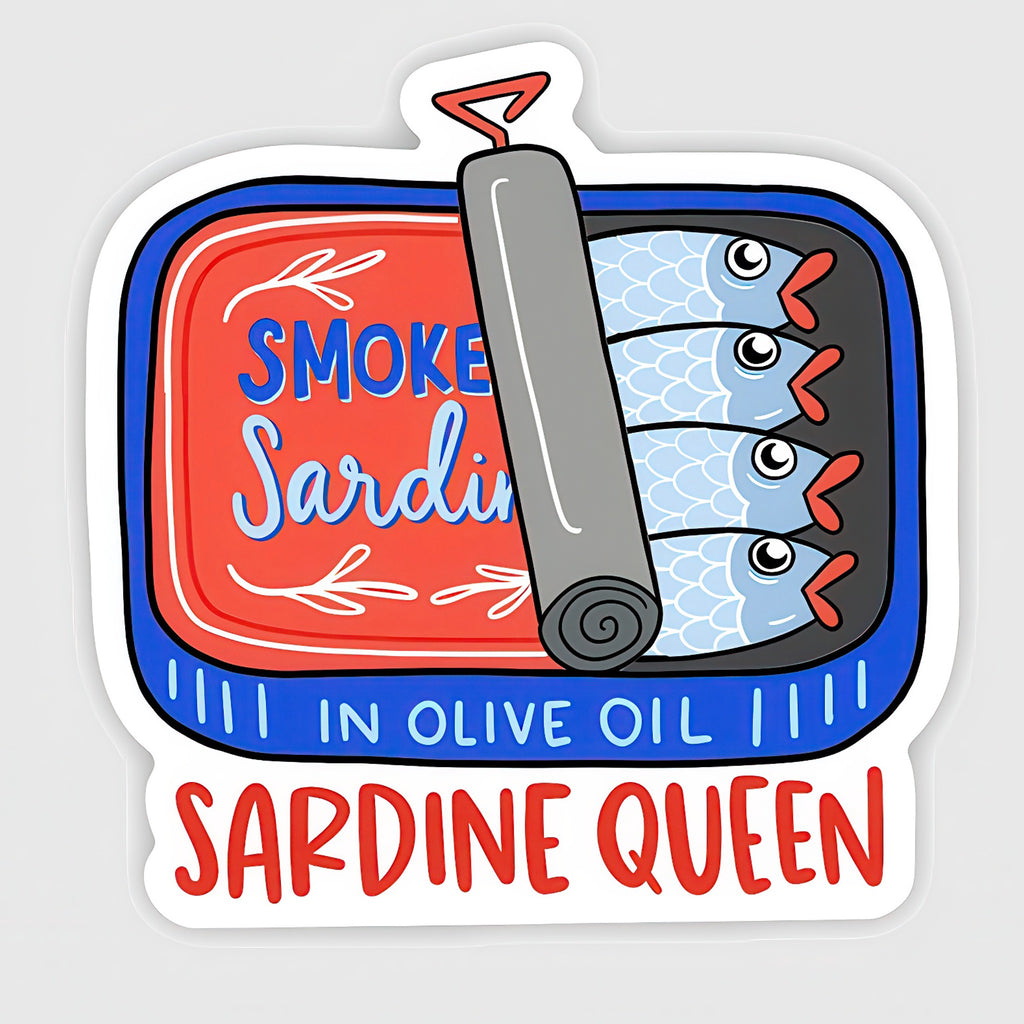 Sardine Queen Sticker.