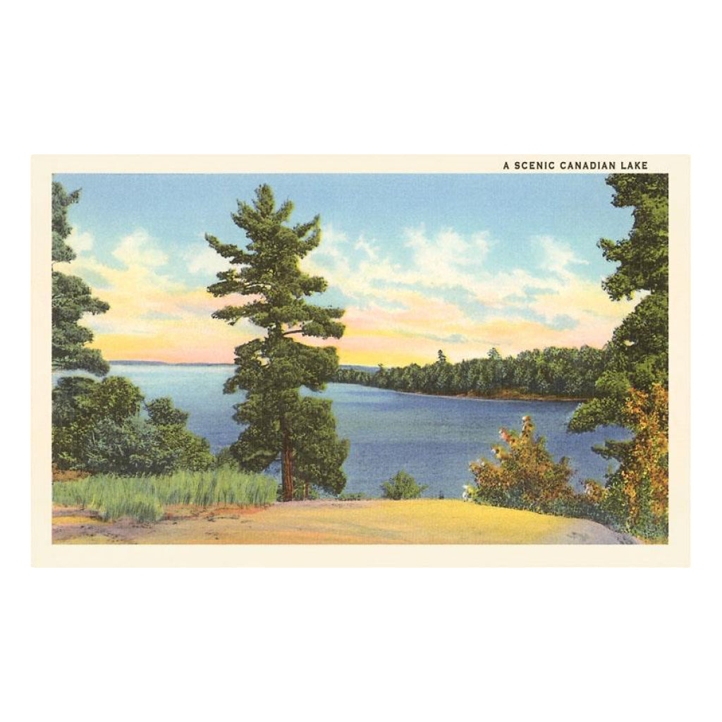 Scenic Canadian Lake Postcard.