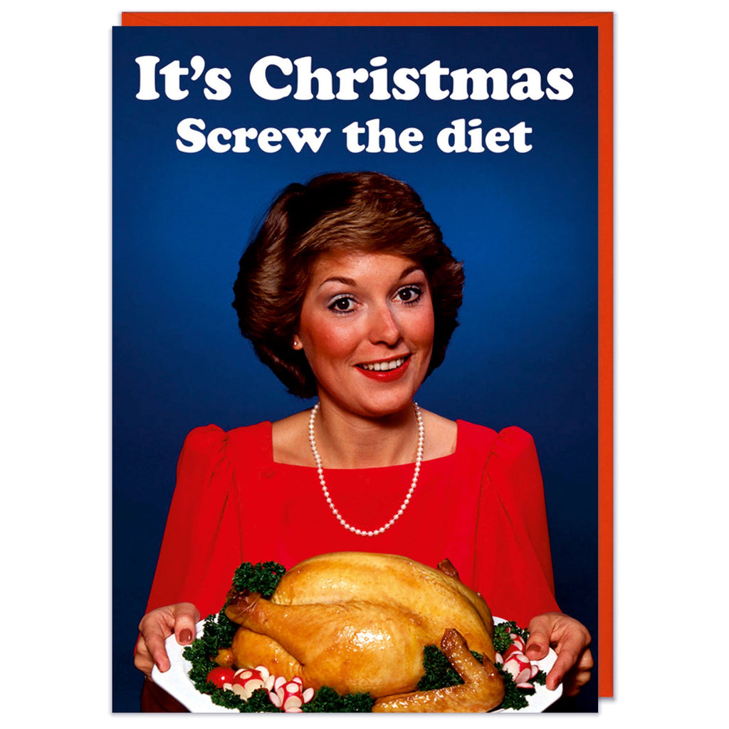 Screw The Diet Christmas Card.