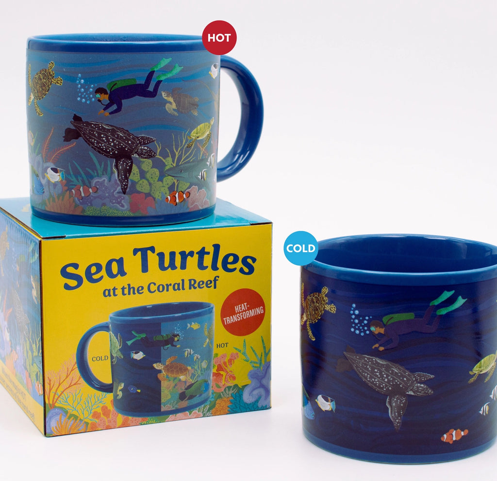 Sea Turtles At The Coral Reef Mug packaging.