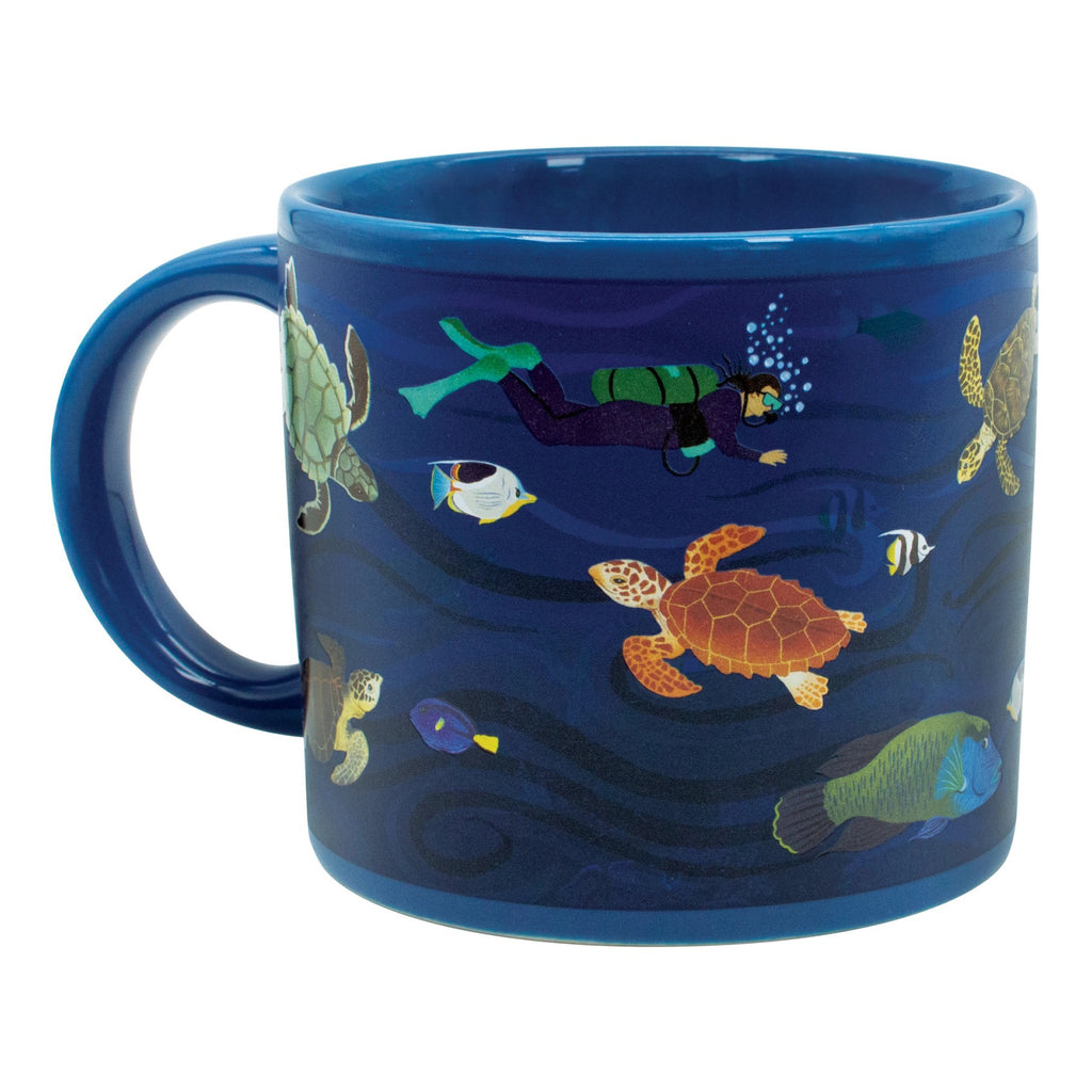 Sea Turtles At The Coral Reef Mug.