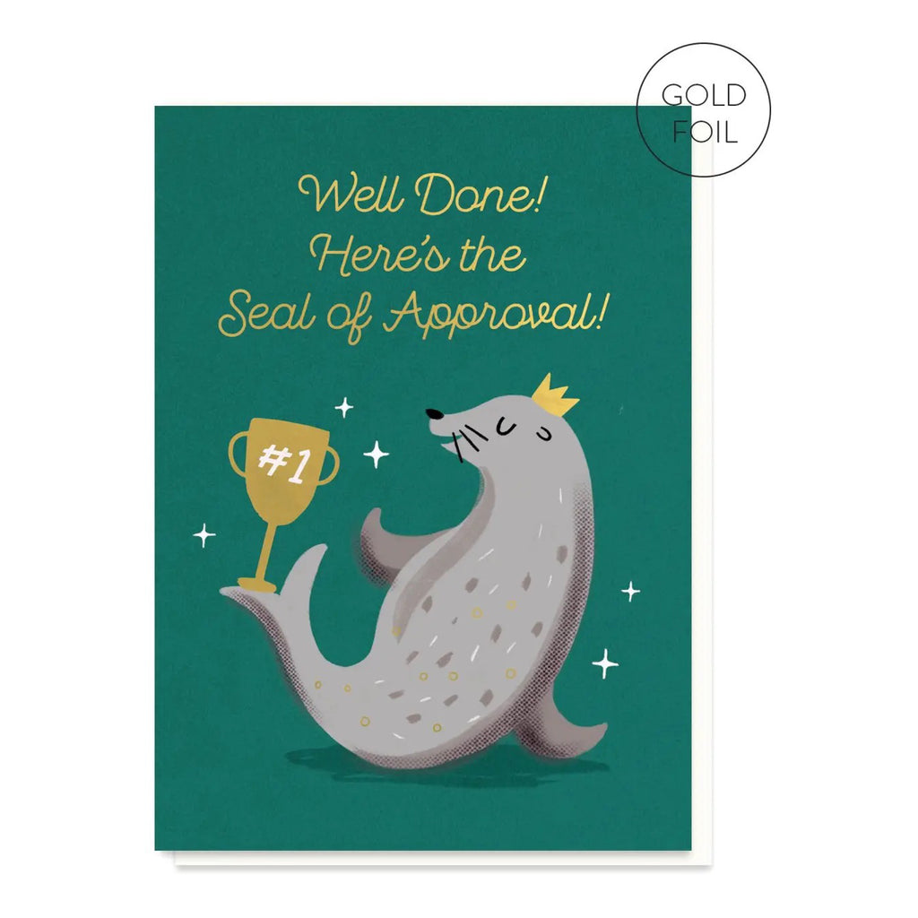 Seal Of Approval Congratulations Card.