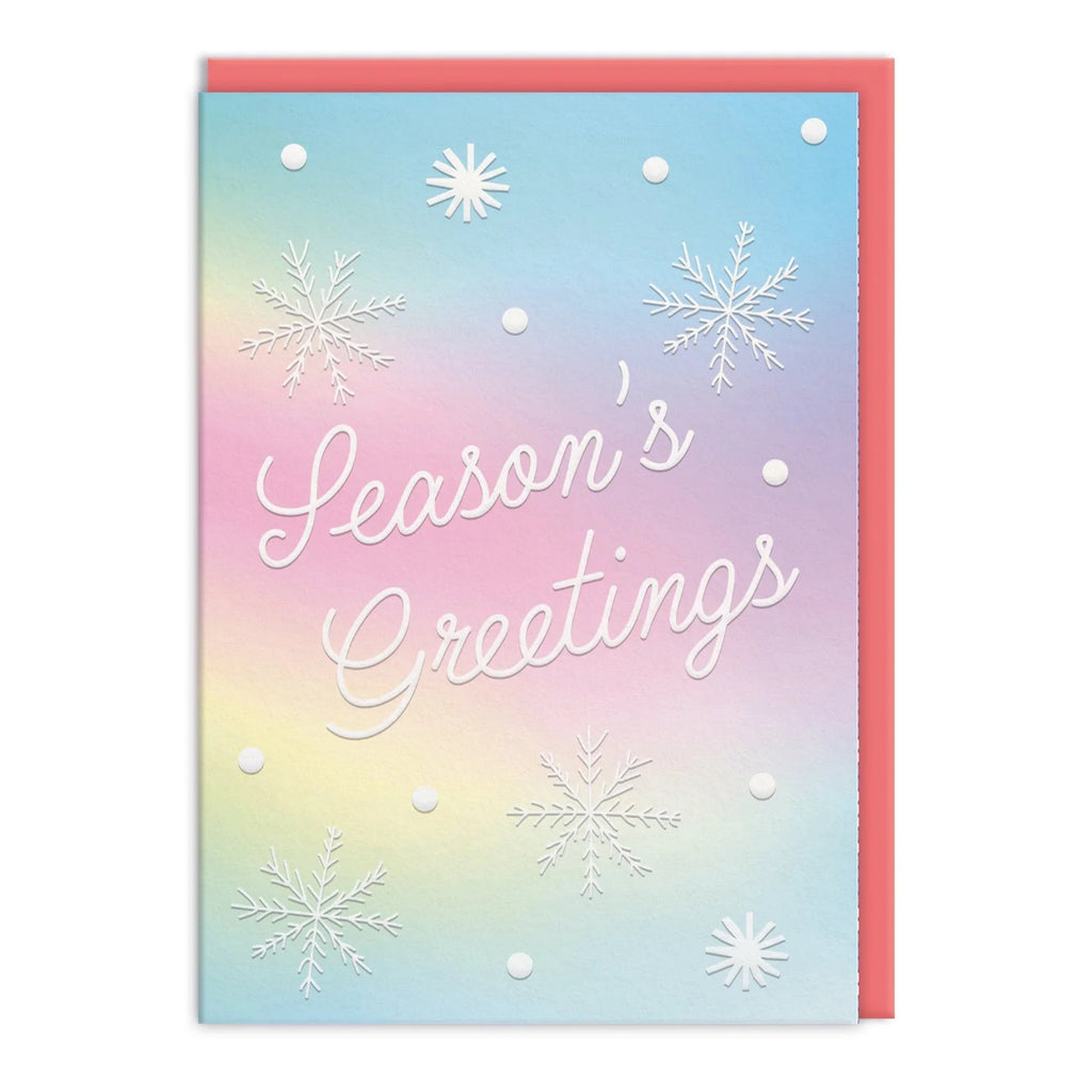 Seasons Greeting Holographic Card.