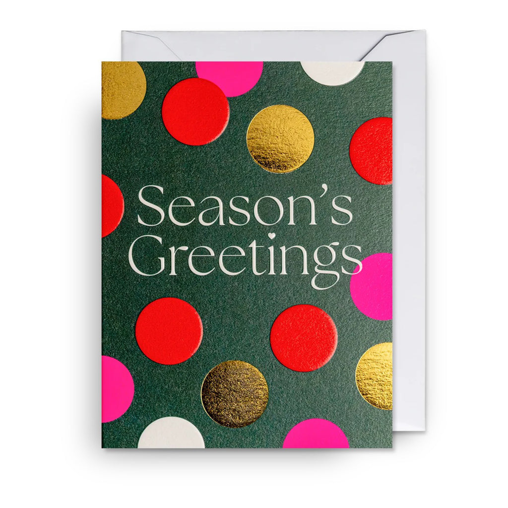 Seasons Greetings Dots Mini Card .