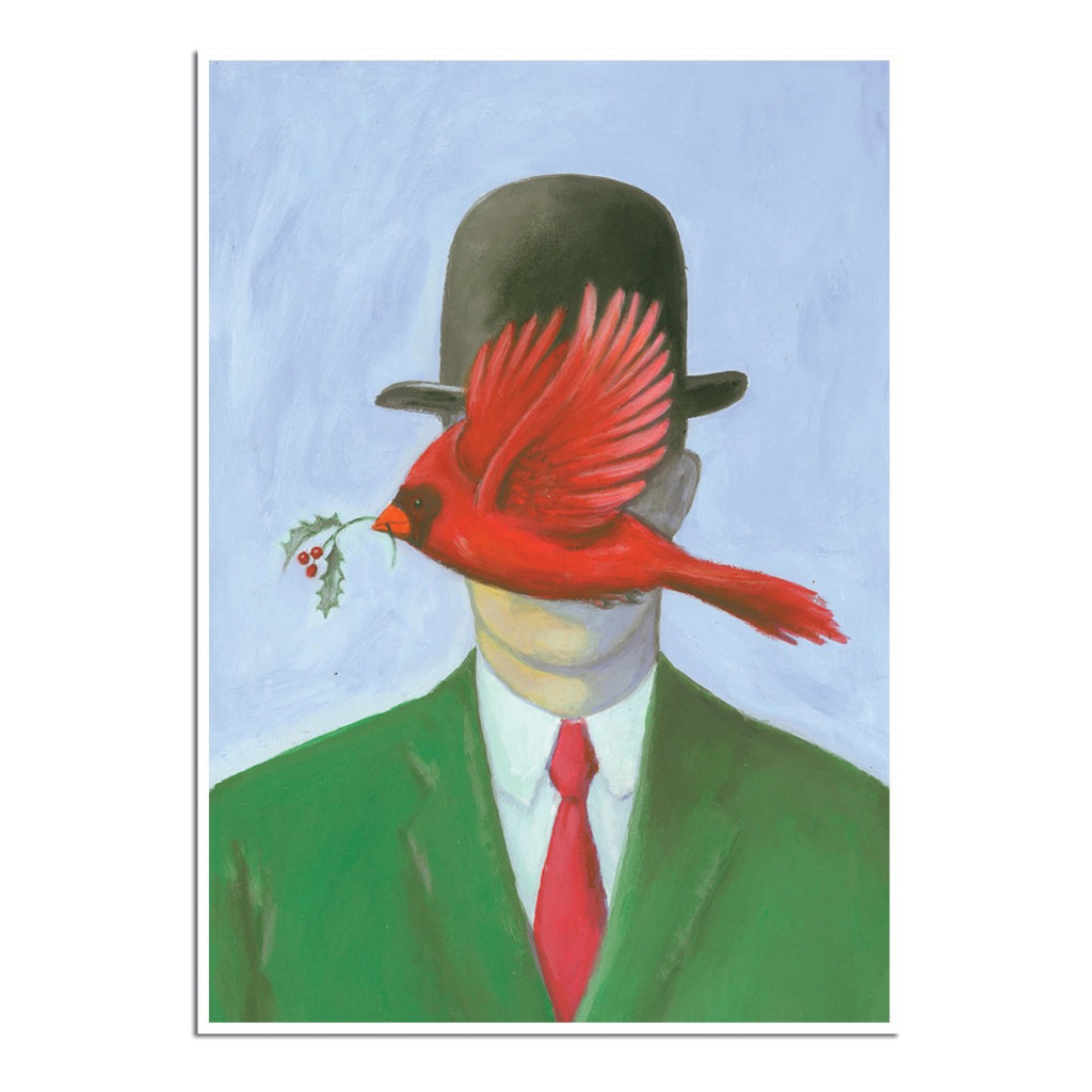 Seasons Magritte-Ings Holiday Card.