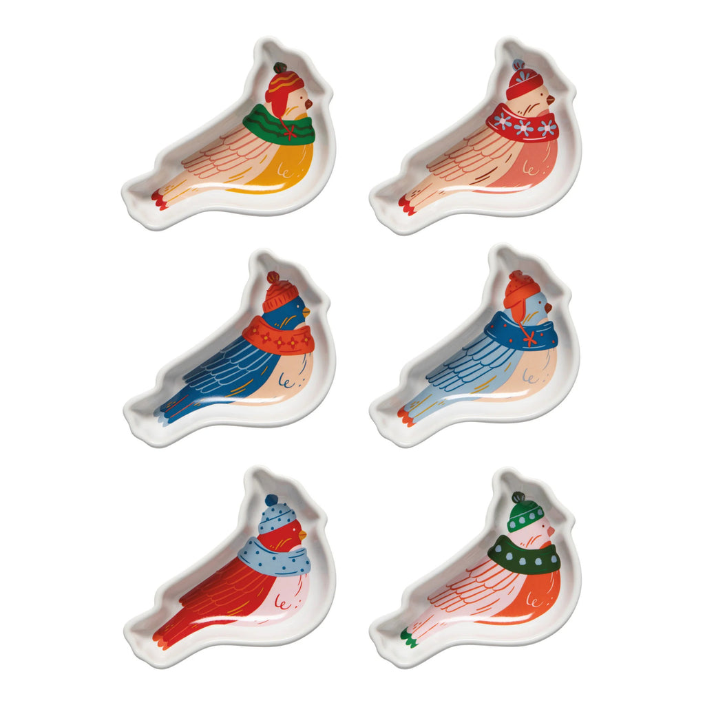 Season's Tweetings Christmas Pinch Bowls Set of 6.