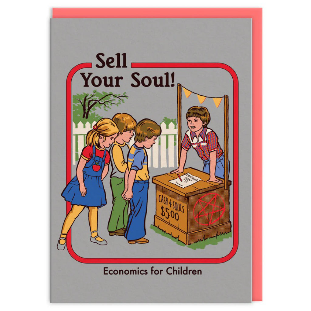 Sell Your Soul Greeting Card.