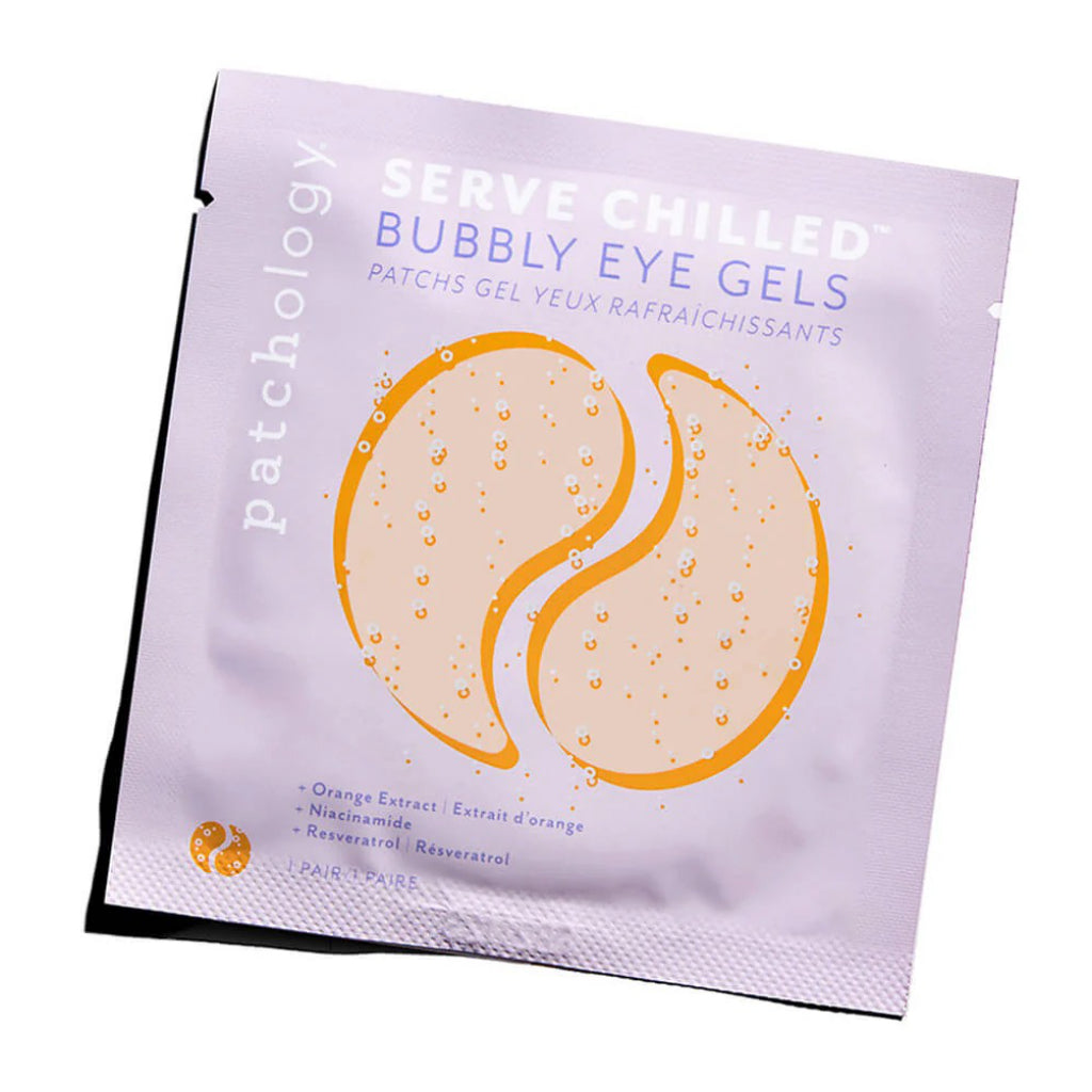 Serve Chilled Bubbly Brightening Eye Gels Pack.