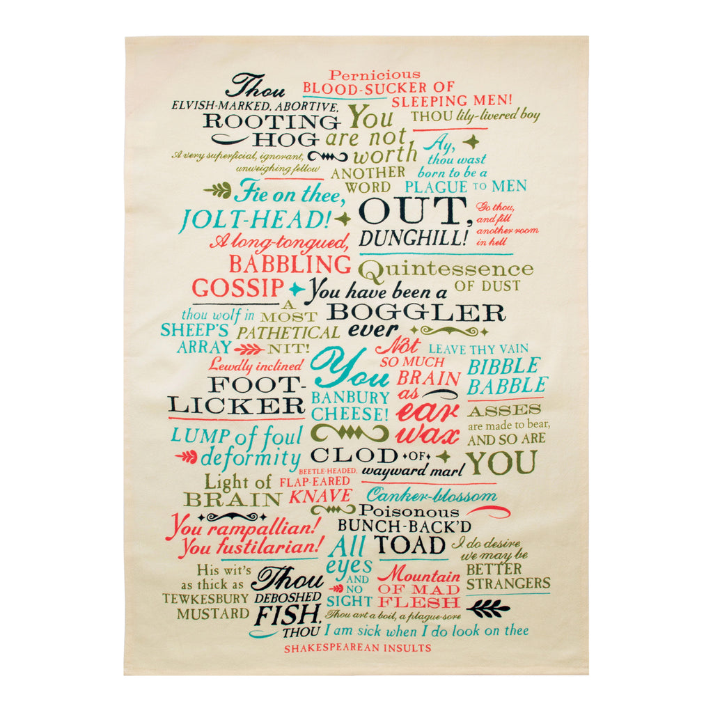 Shakespearean Insults Towel.