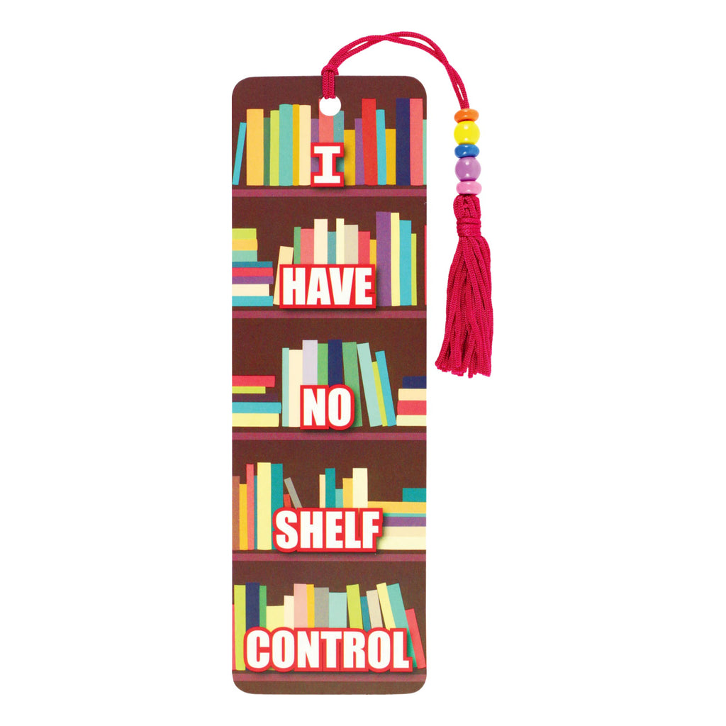 Shelf Control Beaded Bookmark .