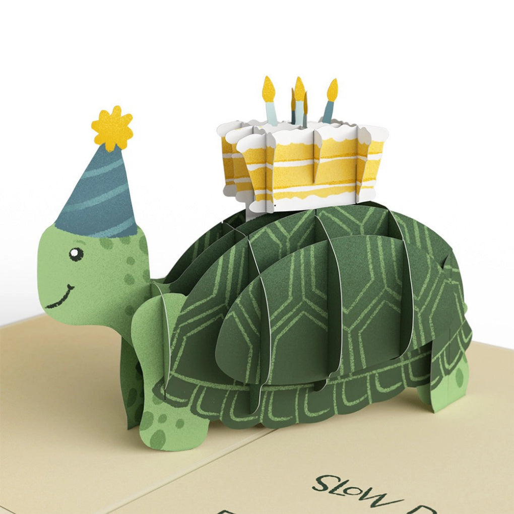 Shell-ebrate Birthday Turtle Pop-Up Card.