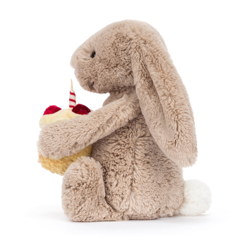 Side of Bashful Beige Bunny Birthday.