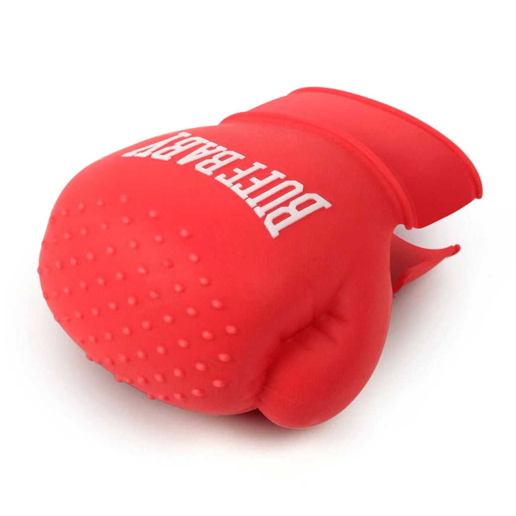 Side of Buff Baby Boxing Glove Teether.