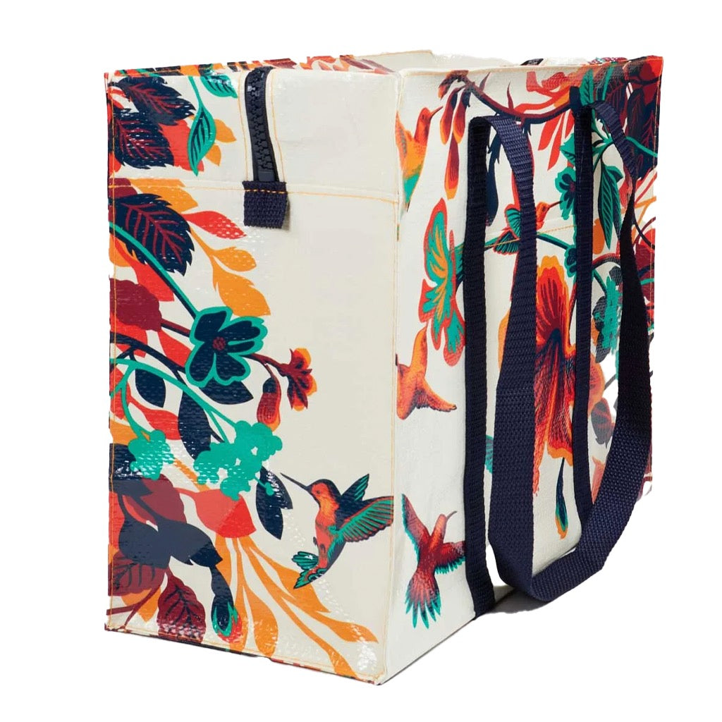 Side of Hummingbird Shoulder Tote.