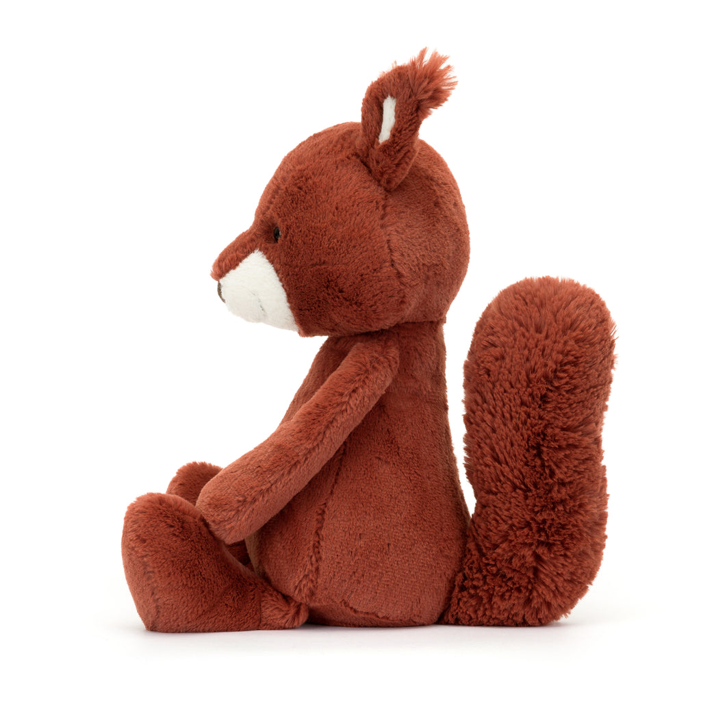 Side of Jellycat Bashful Squirrel Original.