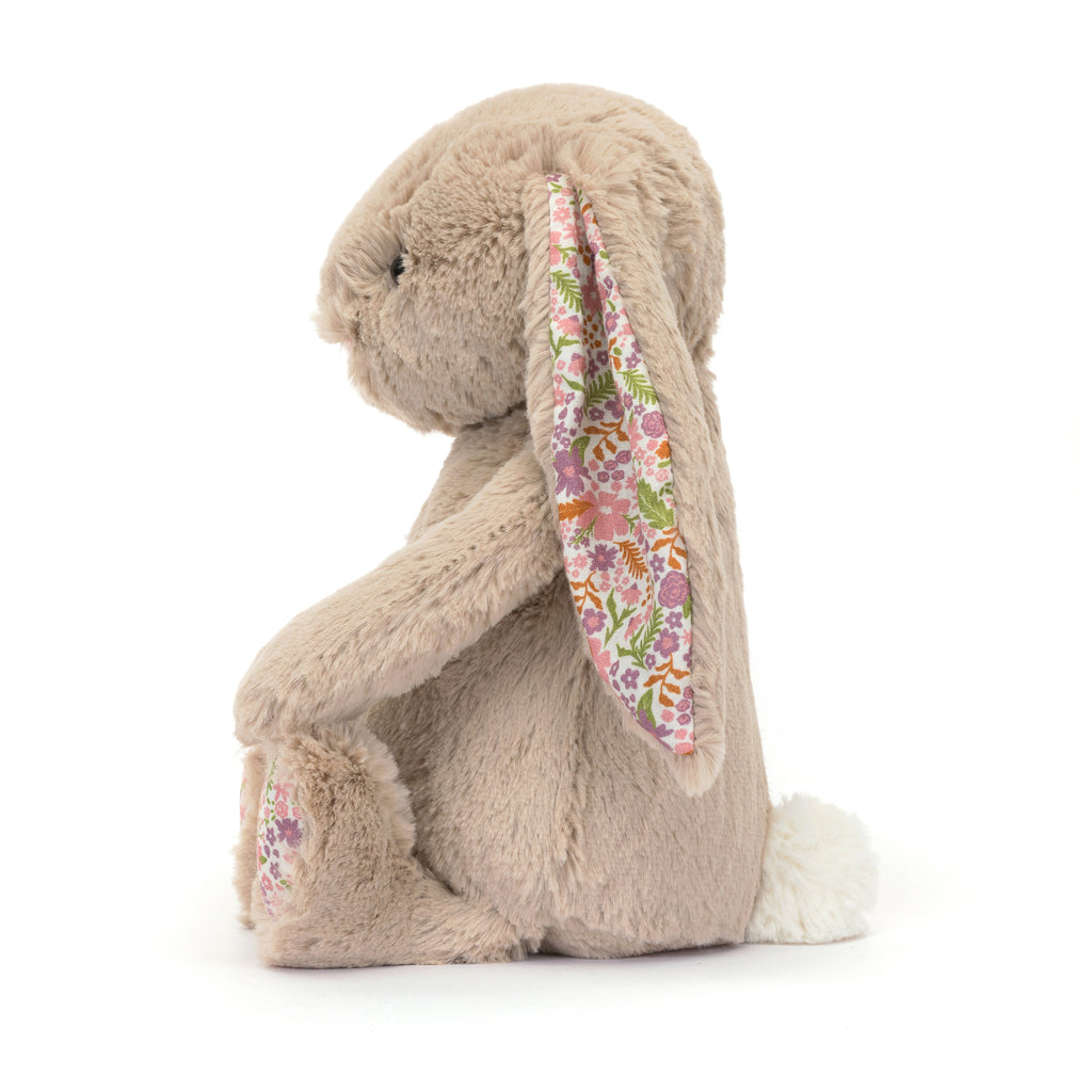 Side of Jellycat Blossom Beige Bunny 'Petal' Small.