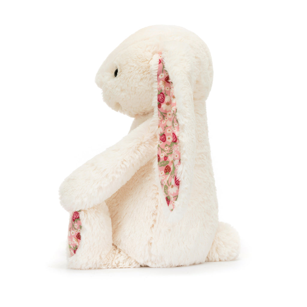 Side of Jellycat Blossom Cream Bunny 'Berry' .