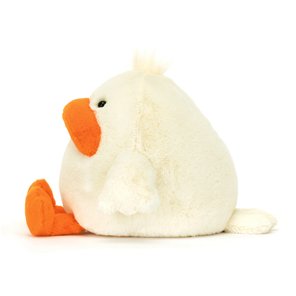 Side of Jellycat Delia Duck.