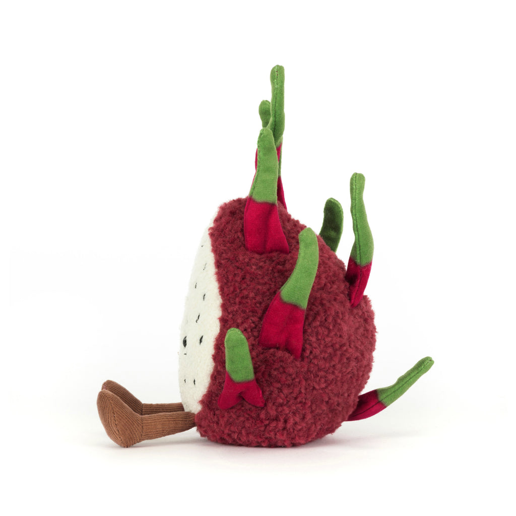 Side of Jellycat Dragon Fruit.