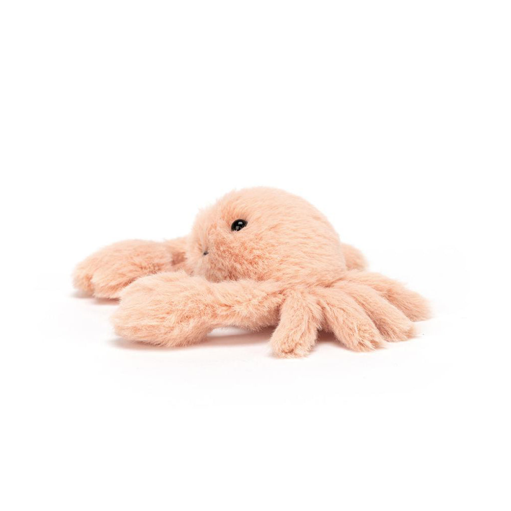 Side of Jellycat Fluffy Crab.