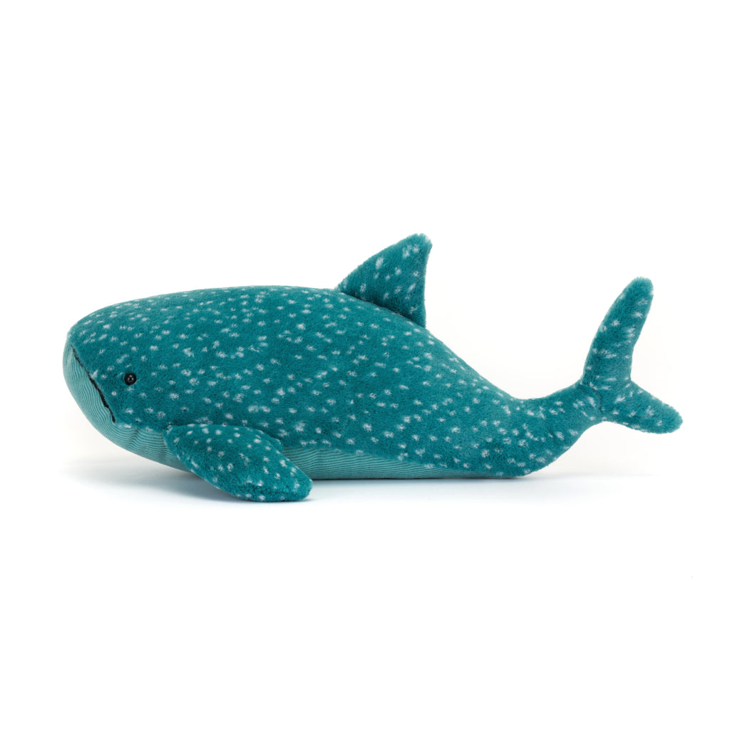 Side of Jellycat Gobfrey Whale Shark.