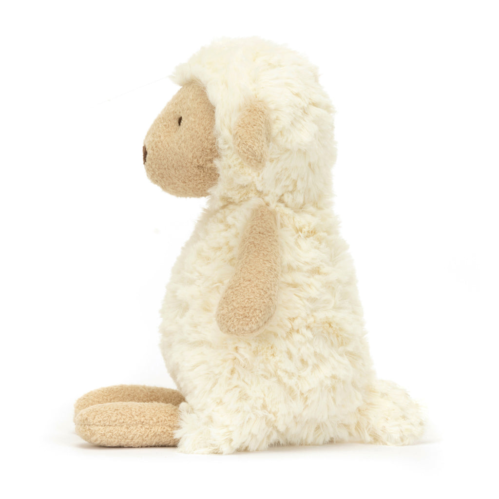 Side of Jellycat Lollie Lamb.