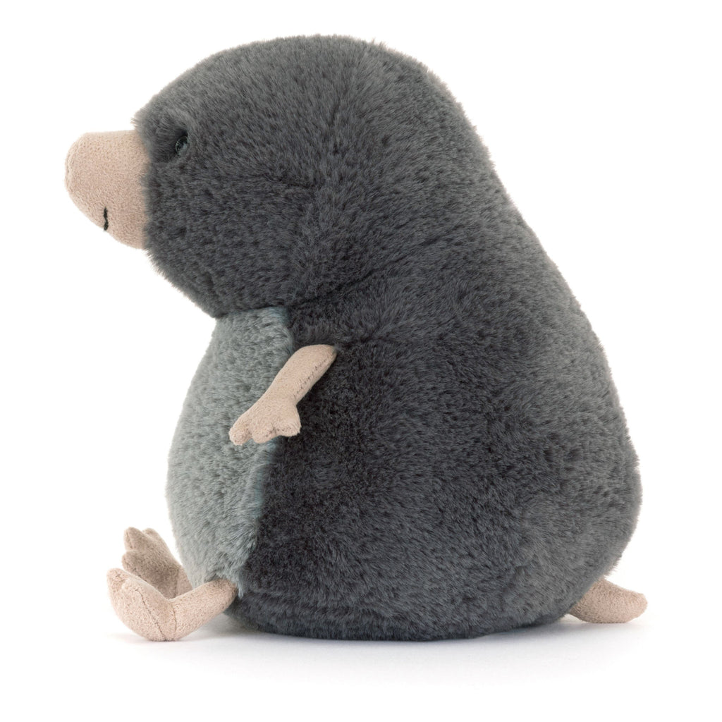 Side of Jellycat Muswell Mole.