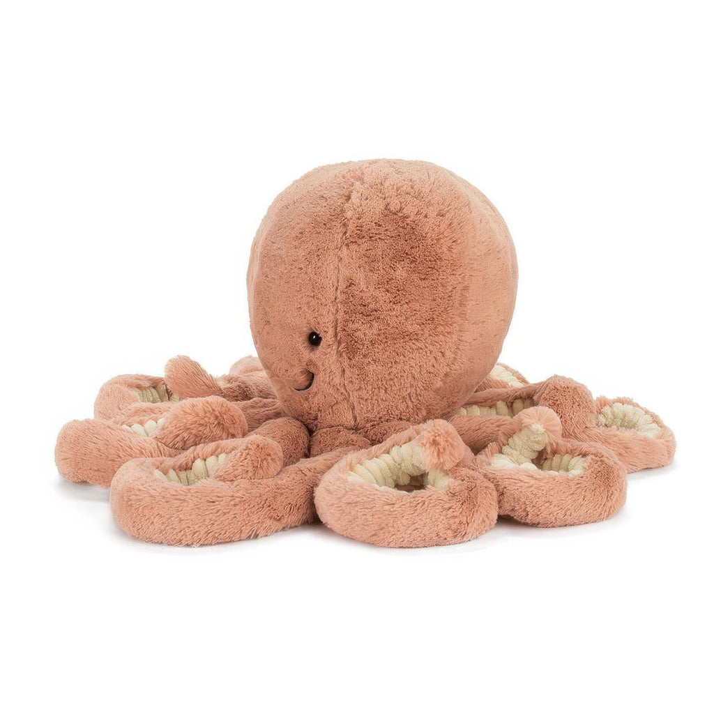 Side of Jellycat Odell Octopus Large.