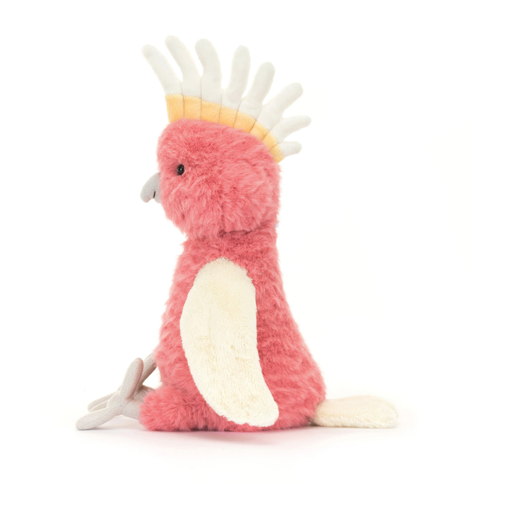 Side of Jellycat Squawkatoo.