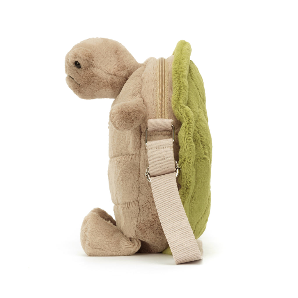 Side of Jellycat Timmy Turtle Bag.