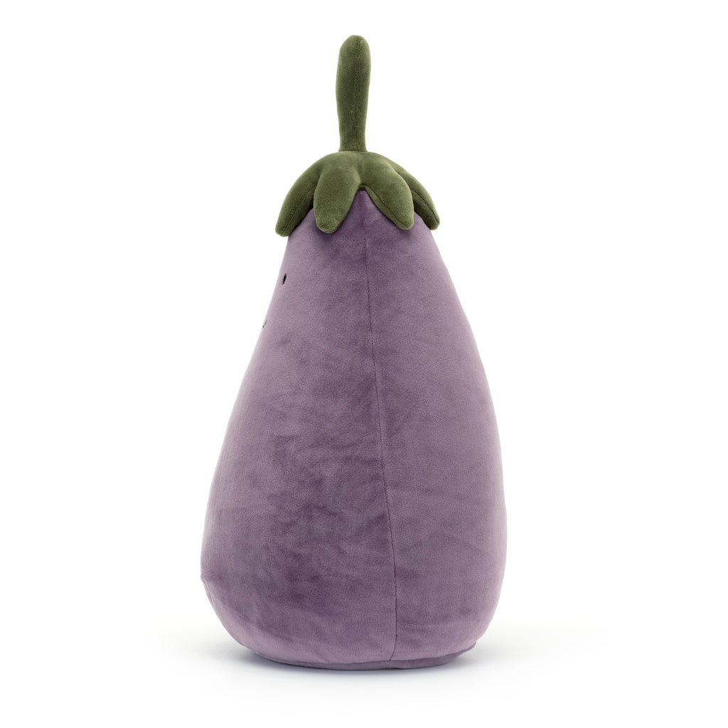 Side of Jellycat Vivacious Vegetable Eggplant Large.