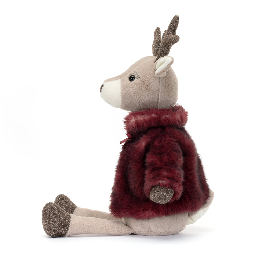 Side of Jellycat Vivien Reindeer.