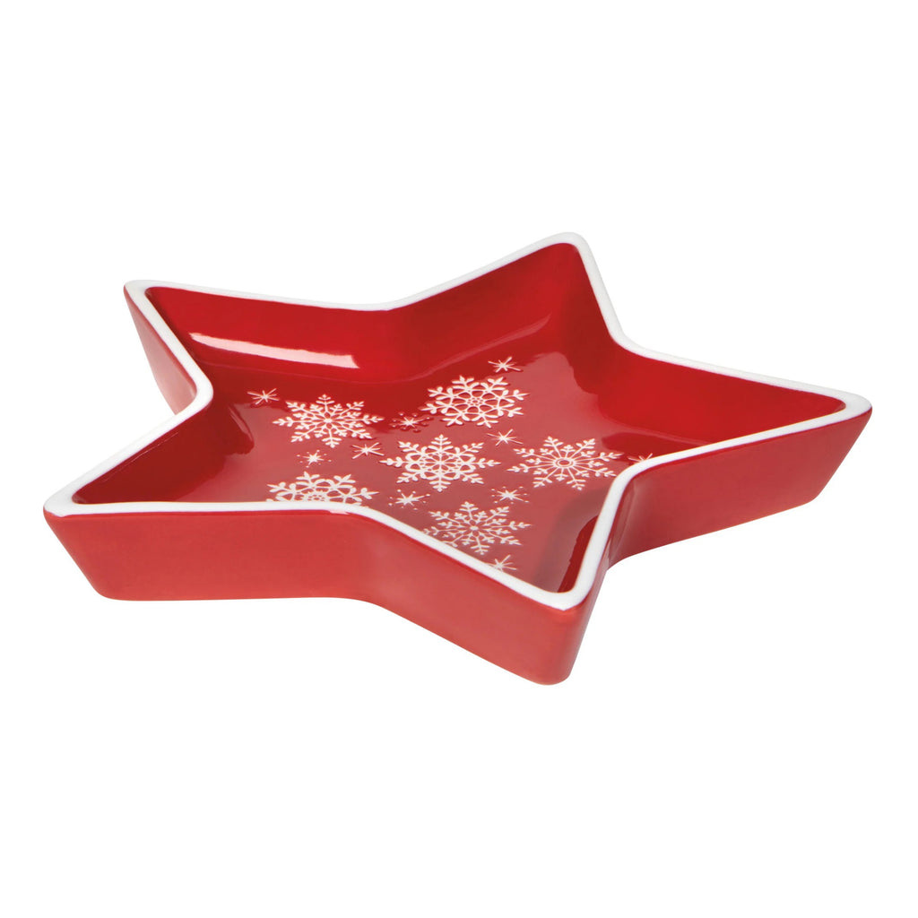 Side of Star Christmas Shaped Tray.