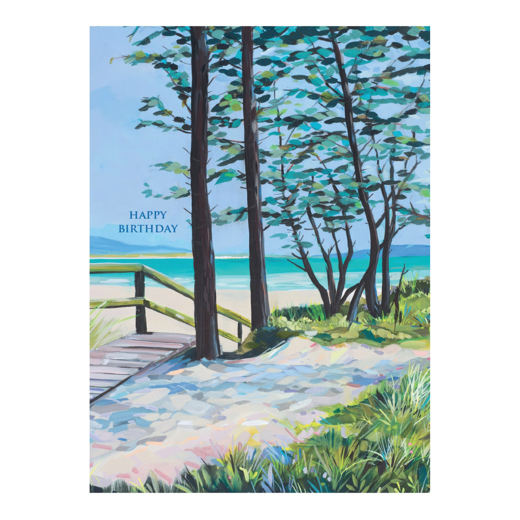 Silver Bay Beach Birthday Card.