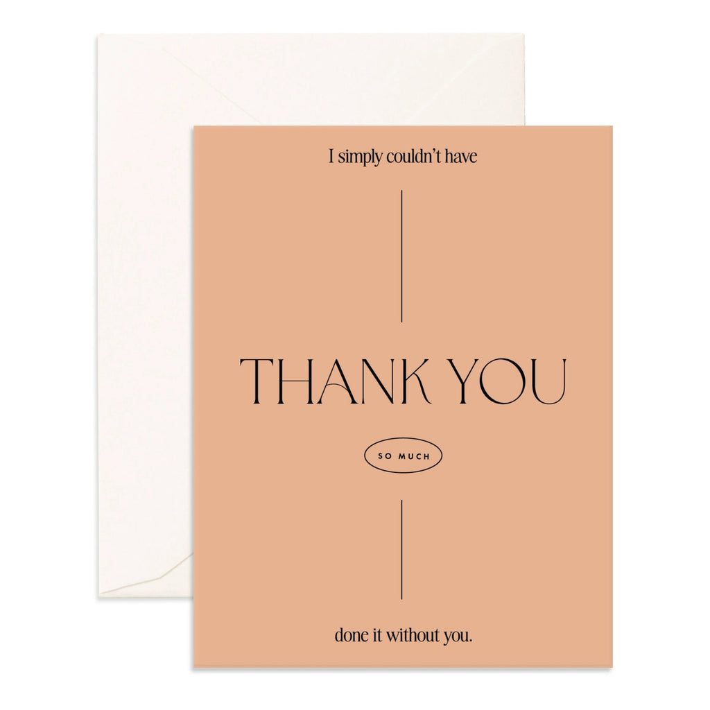 Simply Thank You Greeting Card.