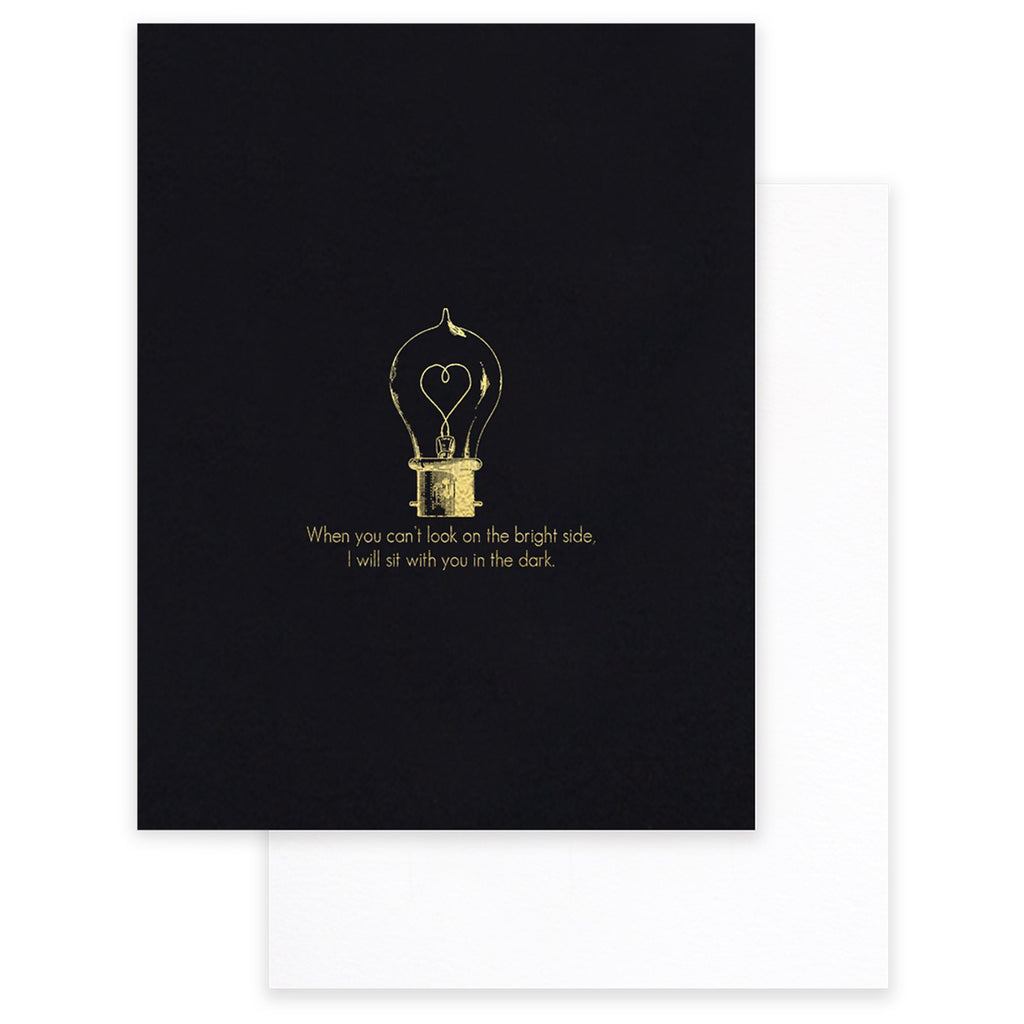 Sit With You In The Dark Friendship Card.