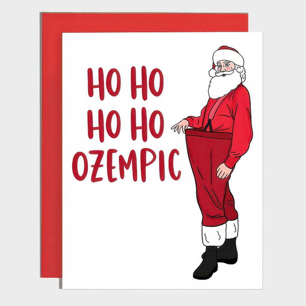 Skinny Santa Holiday Card.