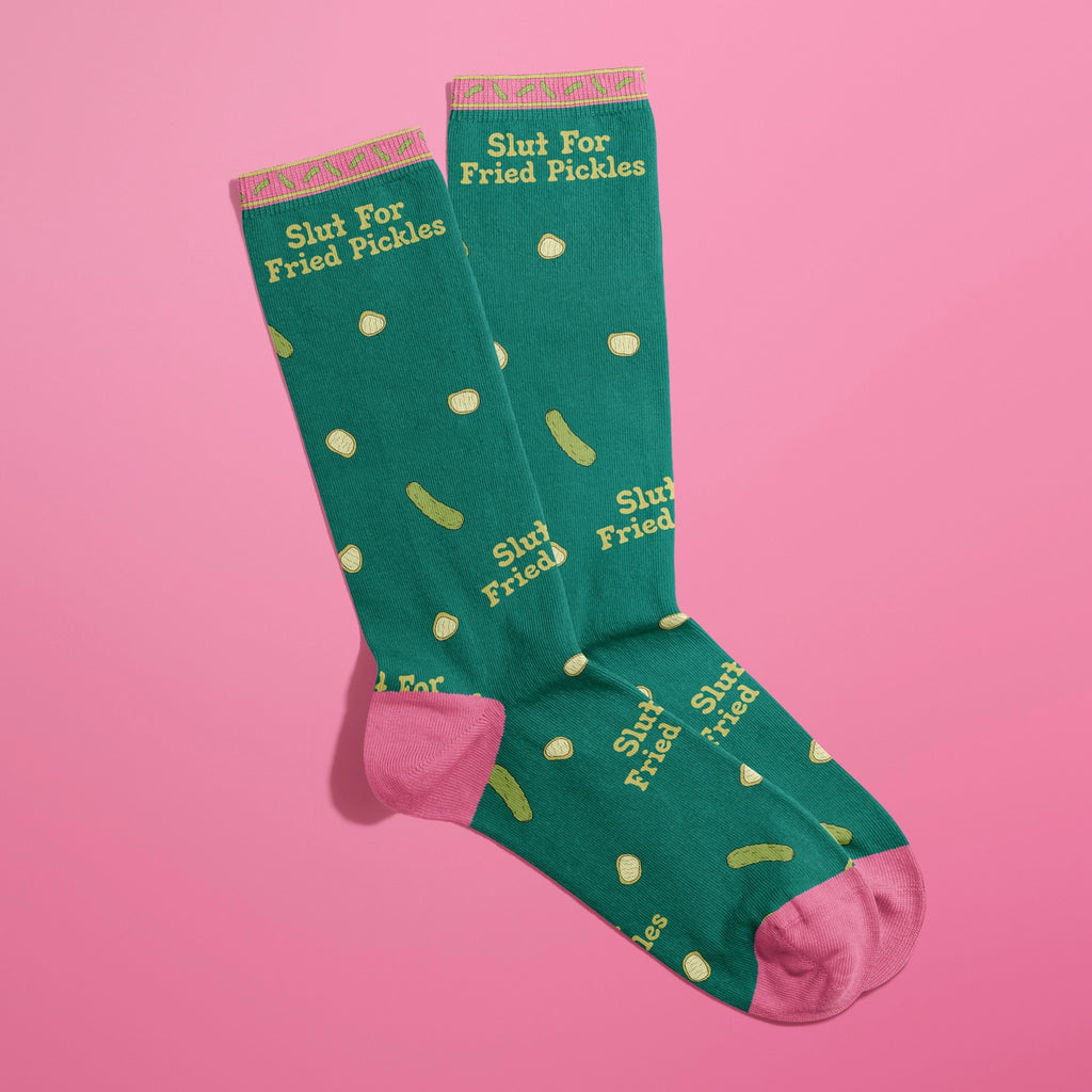 Slut For Fried Pickles Socks.