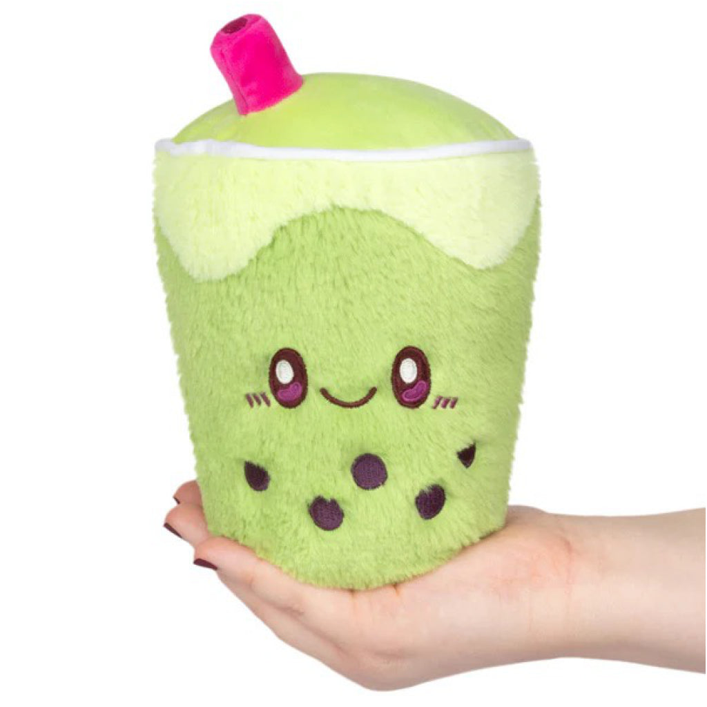 Snacker Bubble Tea Matcha Person holding.