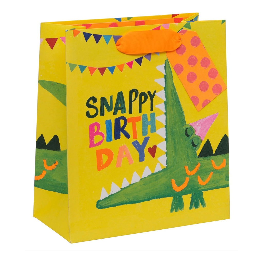 Snappy Birthday Medium Gift Bag.