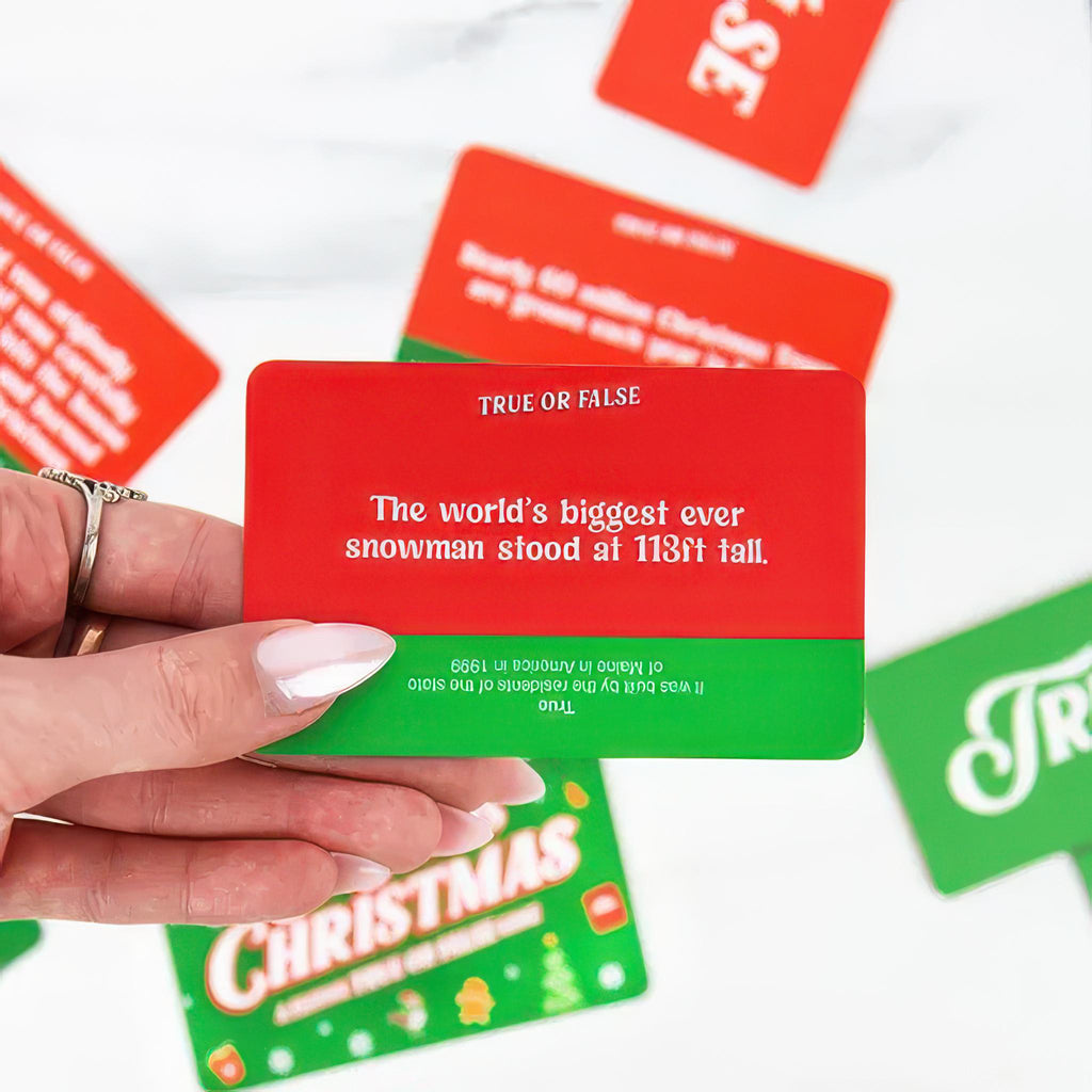 So This Is Christmas True Or False Game in hand.