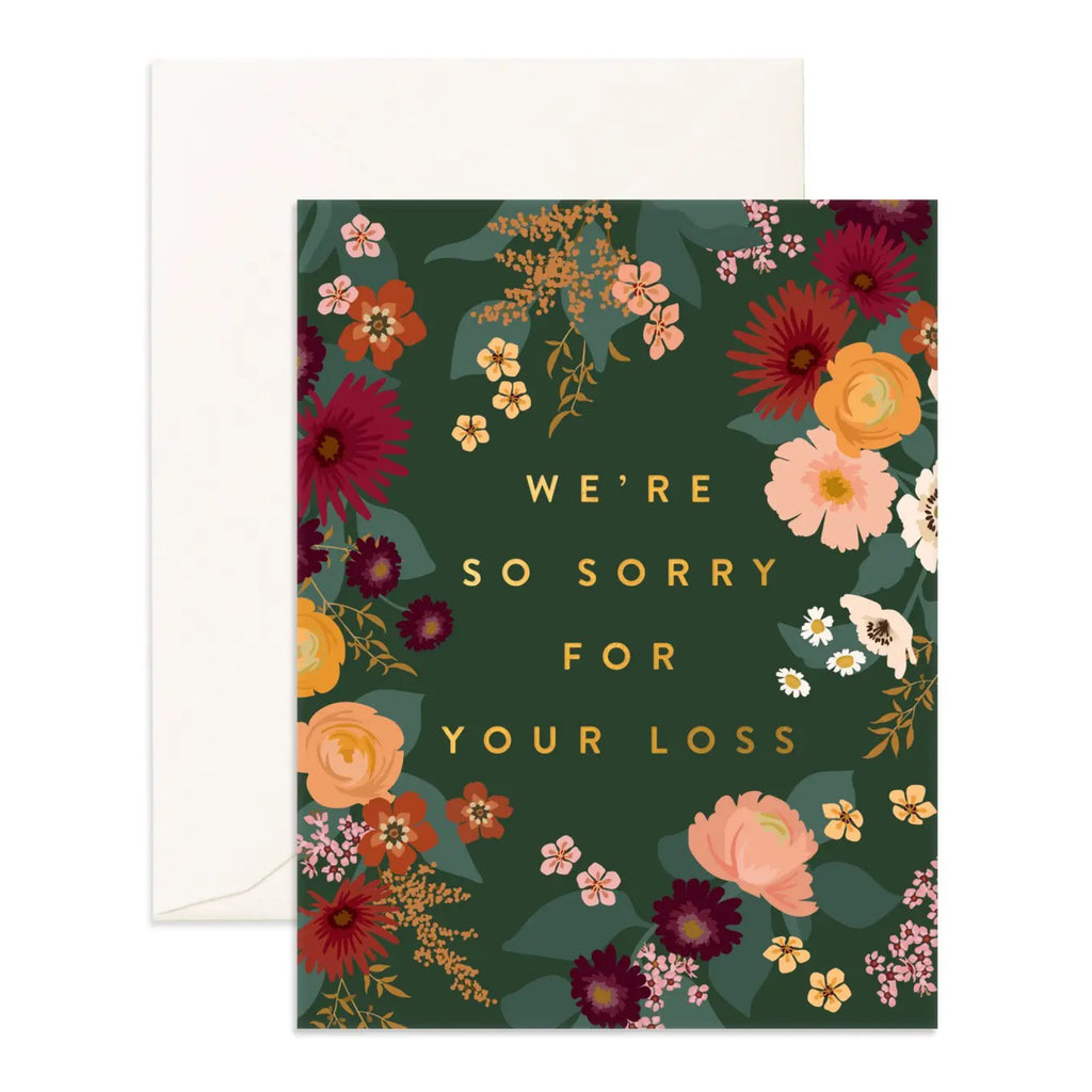 Sorry For Your Loss Forest Greeting Card.