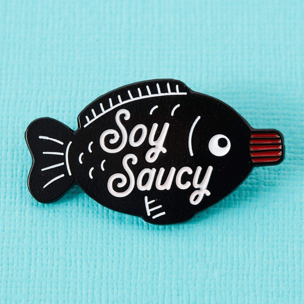 Soy Saucy Enamel Pin.