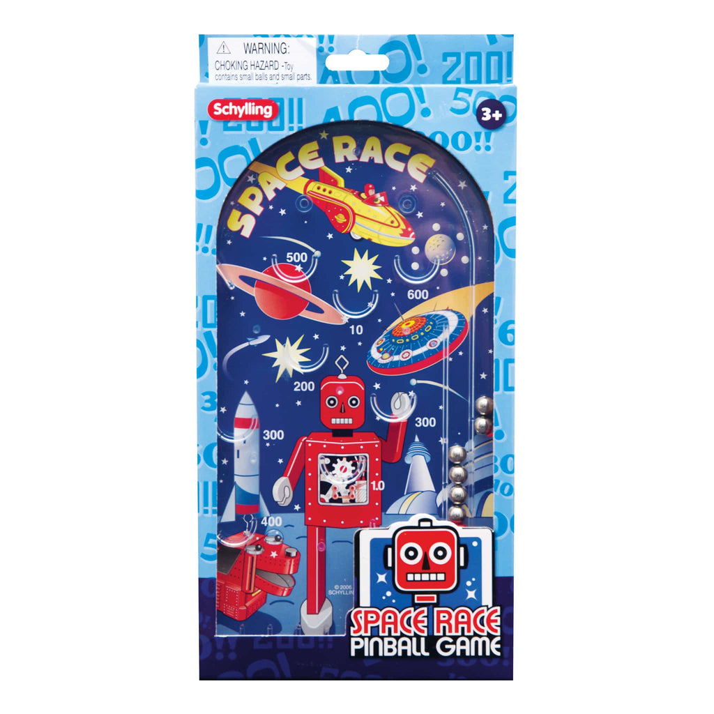 Space Race Pinball packaging.